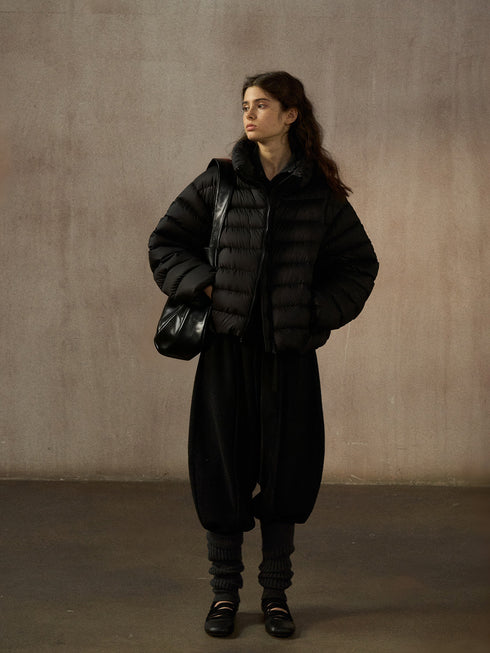 Harbor Stand-Collar Puffer Jacket